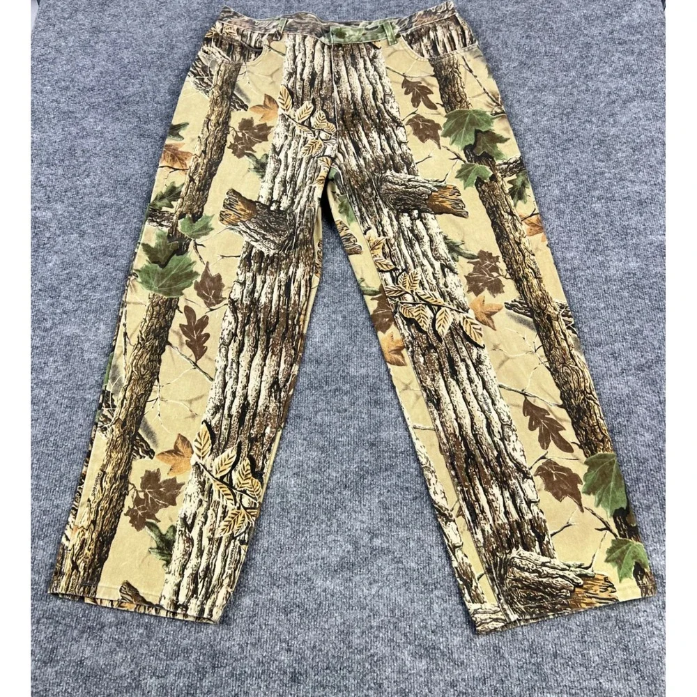 Cabela's Realtree Hardwoods Camo Pants Mens 38 Reg Straight Leg Hunting Outdoor